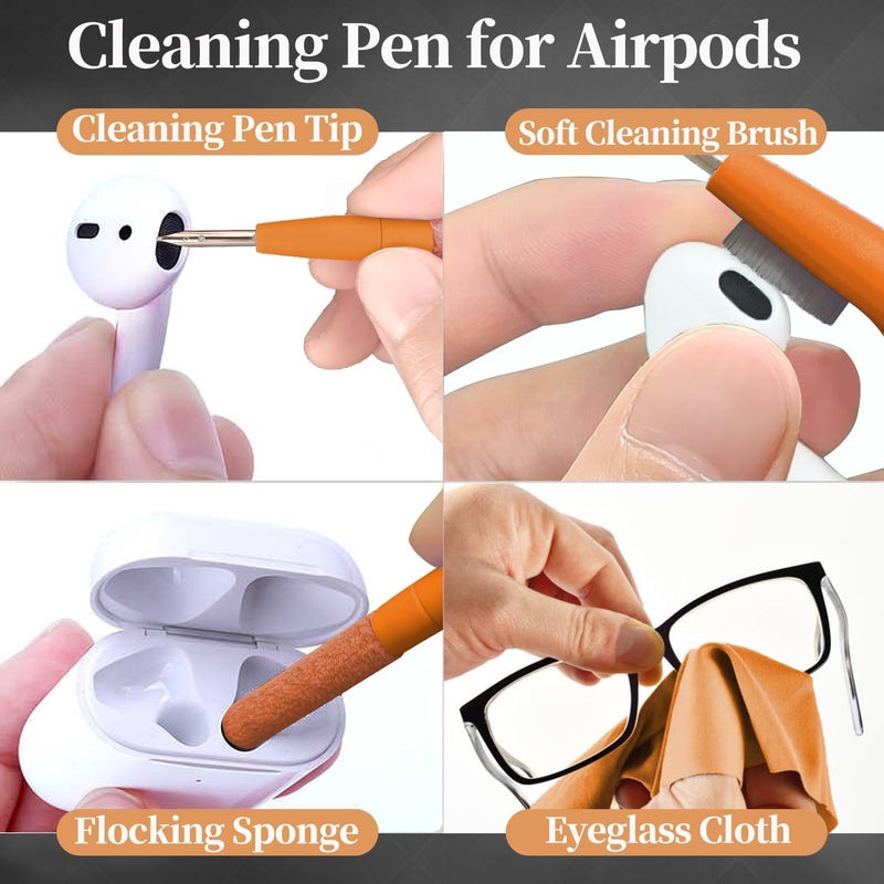 Hatstart Store Cell Phone Camera Tablet Touch Screen Cleaner for iPhone Speaker, Laptop Computer PC Keyboard Brush Cleaning kit for MacBook Airpods iPad MacBook, All in One Electronic Cleans Kits for Gamer - Image 4